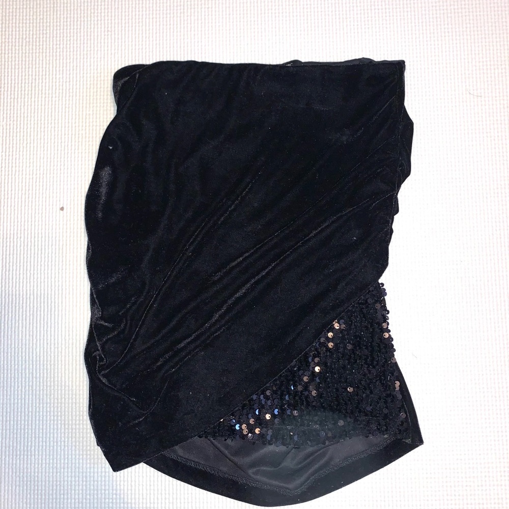 Zara velvet sparkly skirt